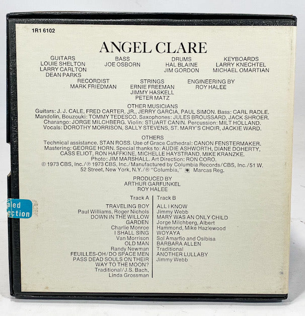 Angel Clare by Art Garfunkel Reel to Reel Tape 3 3/4 IPS Columbia