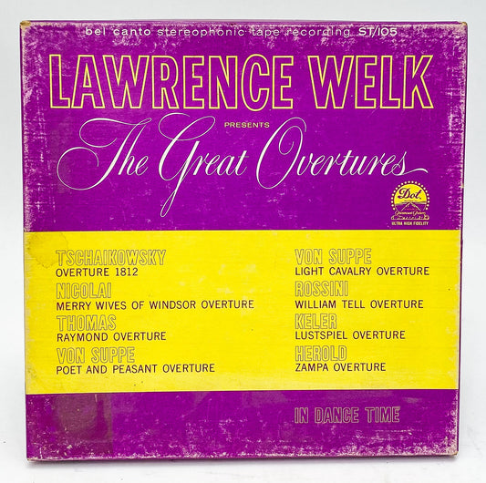 Lawrence Welk The Great Overtures Reel to Reel Tape 7 1/2 IPS Bel Canto