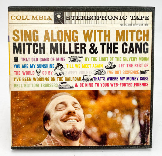 Sing Along With Mitch Mitch Miller Reel to Reel Tape 7.5 IPS Columbia Two Track