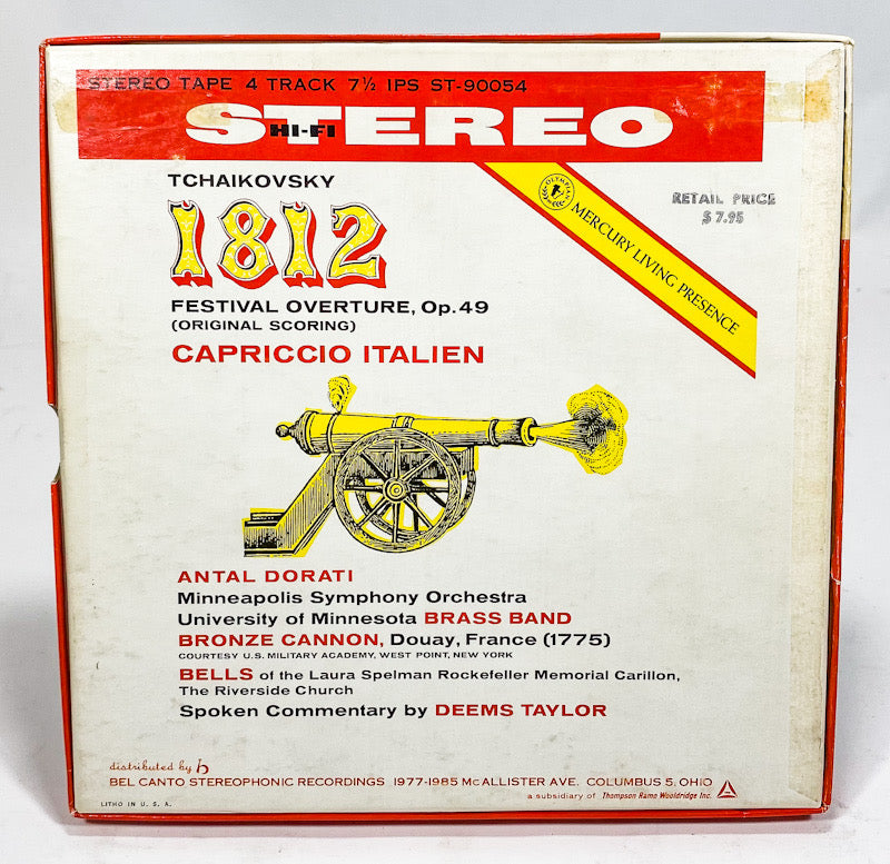 Tchaikovsky 1812 Overture Capriccio Italien Reel to Reel Tape 7 1/2 IPS Mercury