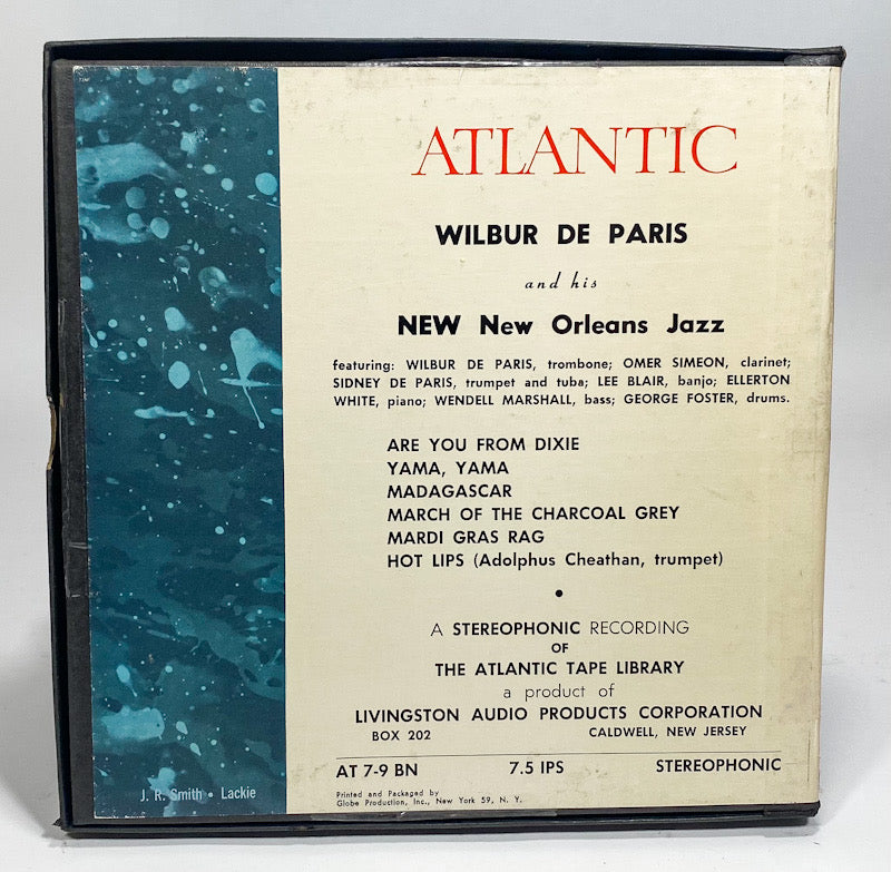 Wilbur De Paris And His New Orleans Jazz Reel to Reel Tape Atlantic Two Track