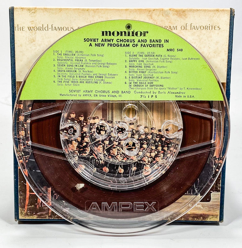 A New Program Of Favorites by The Soviet Army Chorus & Band Reel Tape Monitor