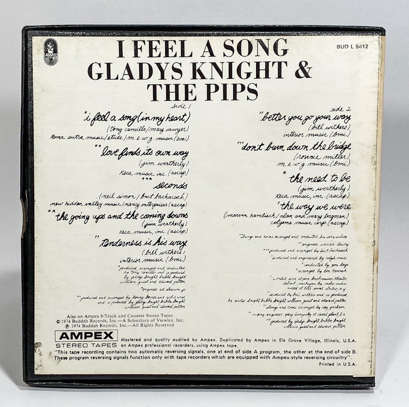 I Feel A Song Gladys Knight & The Pips Reel to Reel Tape 7 1/2 IPS Buddah