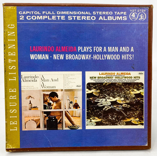 Laurindo Almeida Plays For A Man And His Woman Reel to Reel Tape 3 3/4 IPS