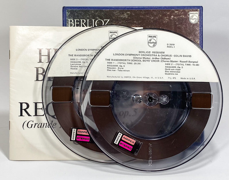 Berlioz Requiem London Symphony Colin Davis Reel to Reel Tape 7 1/2 IPS Philips