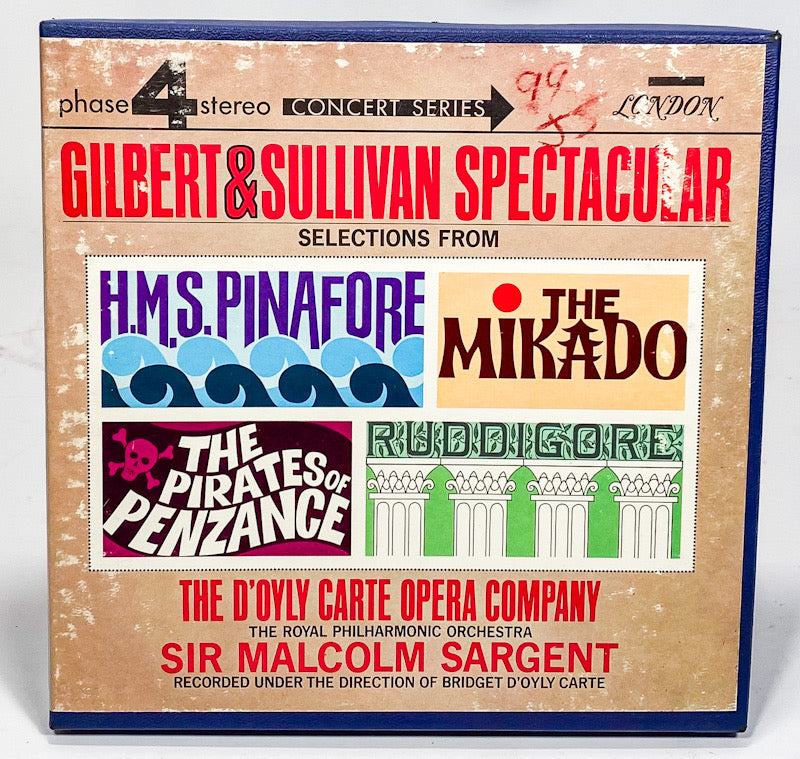 Gilbert & Sullivan Spectacular by D'Oyly Carte Opera Reel Tape 7 1/2" London