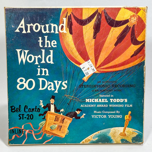 Around The World In 80 Days Reel to Reel Tape 7 1/2 IPS Bel Canto Two Track