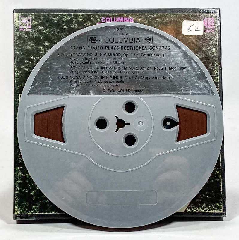 Moonlight Appassionata Pathetique Sonatas by Glenn Gould Reel Tape Columbia