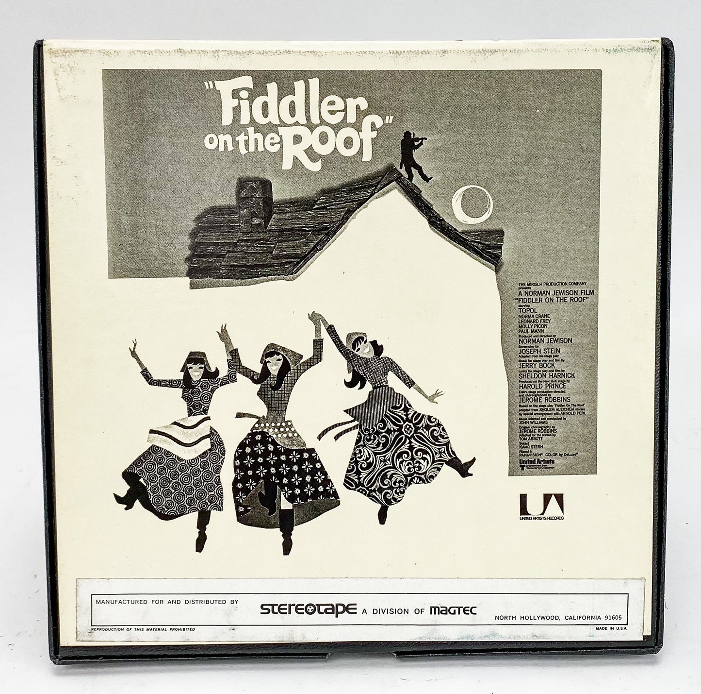 Fiddler On The Roof Soundtrack John Williams Reel to Reel Tape 3 3/4 IPS United