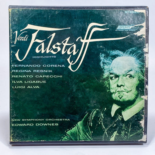 Verdi Falstaff Highlights by Corena Resnik Downes Reel Tape 7.5 IPS London