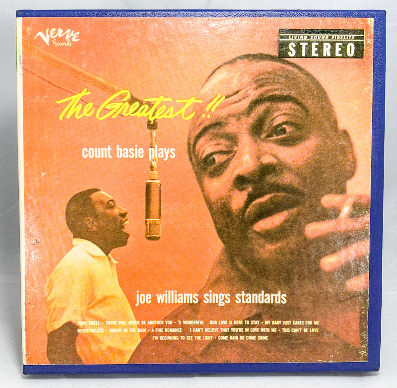 The Greatest Count Basie Joe Williams Reel to Reel Tape 7 1/2 IPS Verve