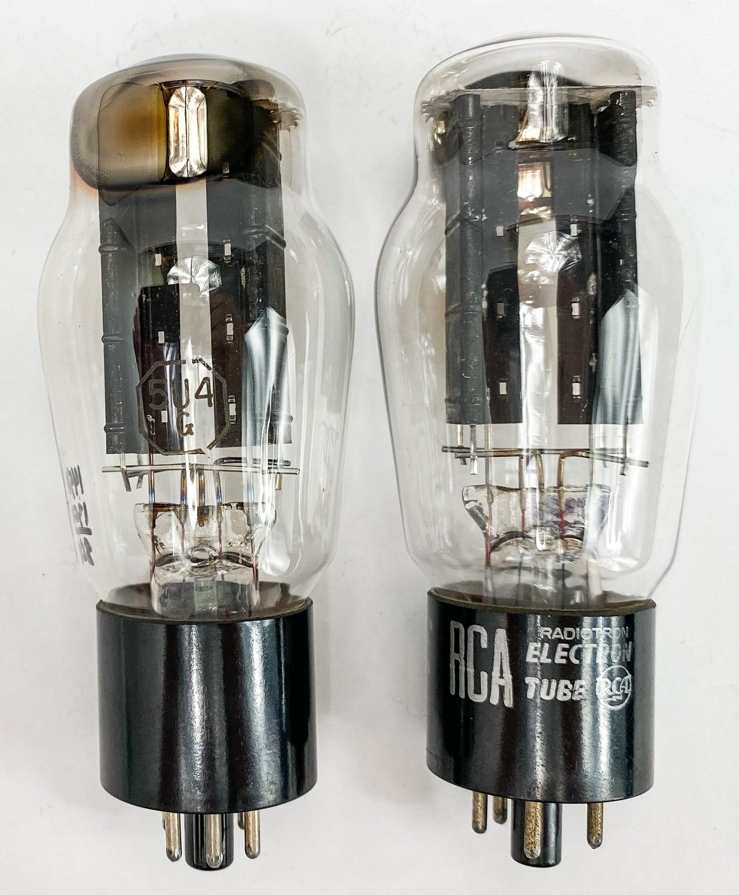 RCA 5U4G Black Plate Hanging D Getter Balanced and Matched Vacuum Tubes