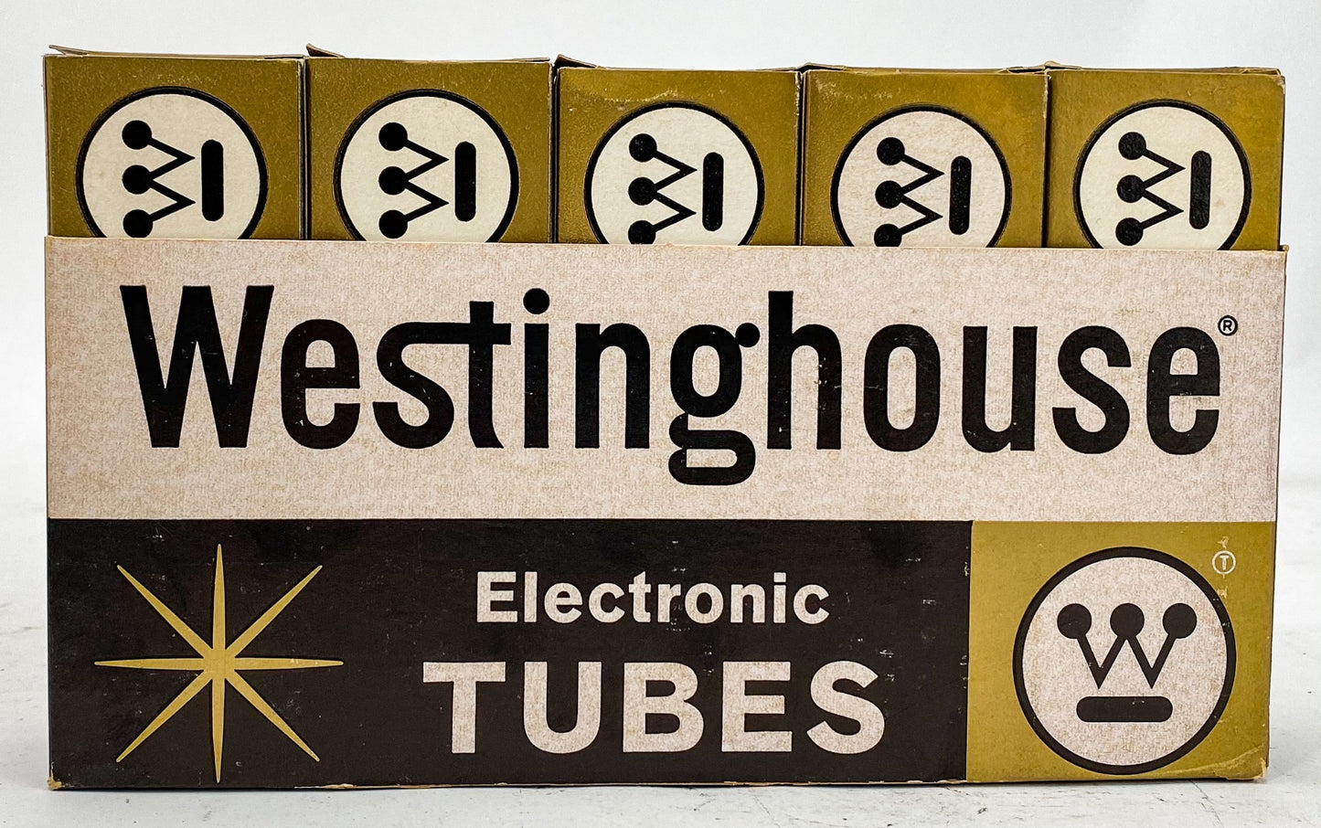 Westinghouse 6K7G Silver Plate Bottom Foil D Getter Vacuum Tubes Set of 5 NIB *