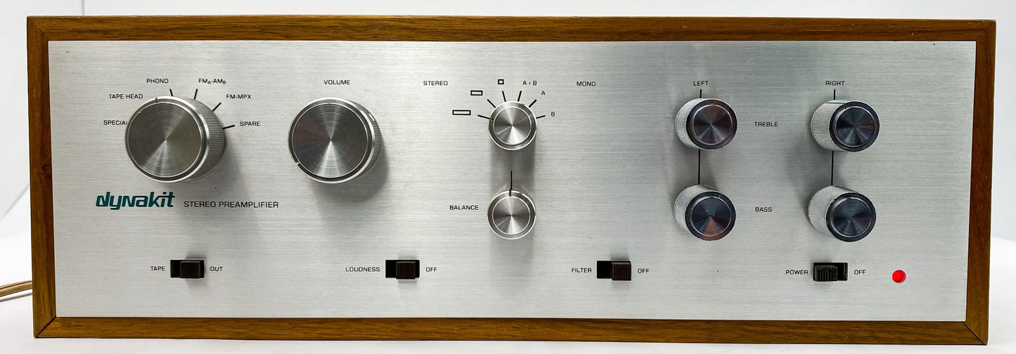 Dynaco PAS-3X Stereo Vacuum Tube Preamplifier w/ Wood Cabinet