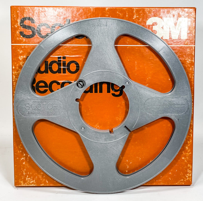 3M Scotch 10 1/2" Diameter 1/4" Wide Plastic Empty Take Up Reel To Reel Tape