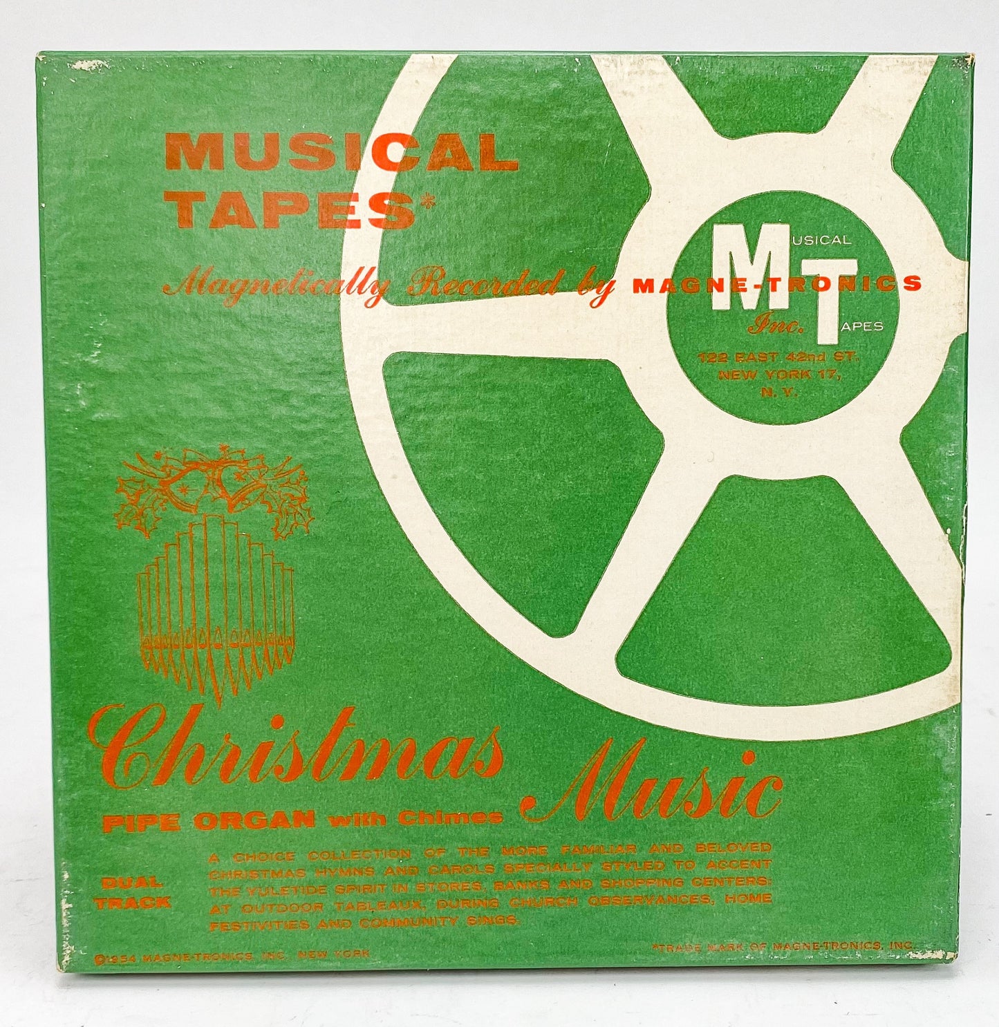 Christmas Music Pipe Organ With Chimes Reel to Reel Tape 7 1/2 IPS Magnetronics