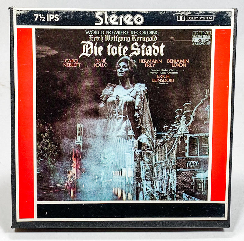 Korngold Die Tote Stadt Neblett Leinsdorf Reel to Reel Tape 7.5 IPS RCA Red Seal