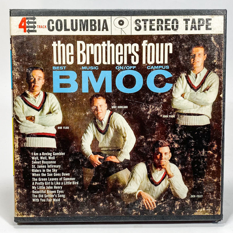 Best Music On/Off Campus BMOC by The Brothers Four Reel Tape 7 1/2 Columbia