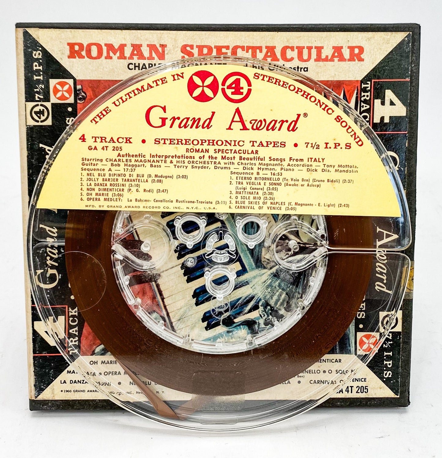 Roman Spectacular Charles Magnante Reel to Reel Tape 7 1/2 IPS Grand Award