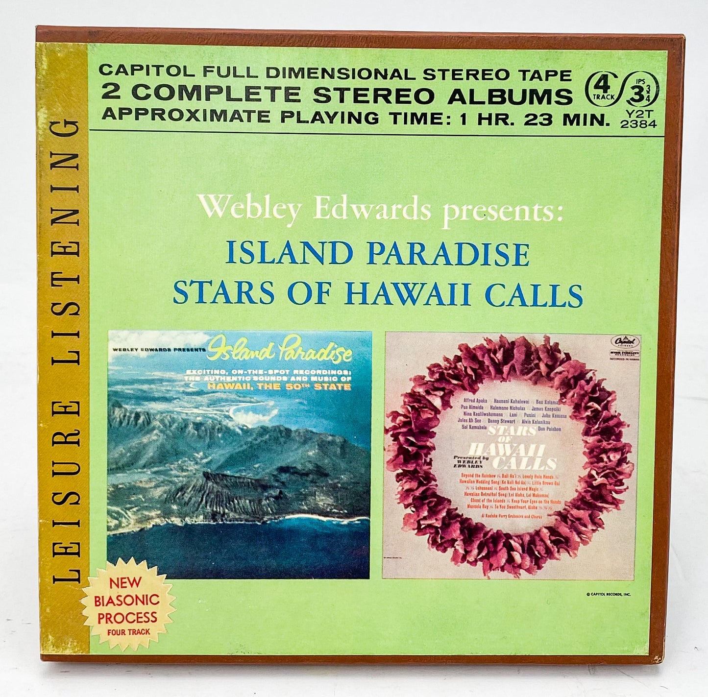 Island Paradise Stars Of Hawaii Calls Webley Edwards Reel to Reel Tape Capitol