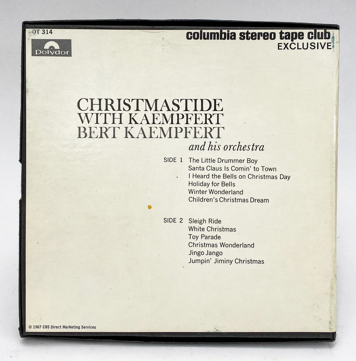 Bert Kaempfert Christmastide With Kaempfert Reel to Reel Tape 7 1/2 IPS Columbia