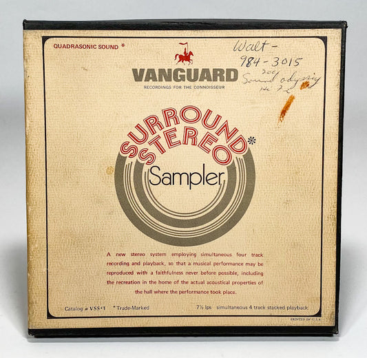 Vanguard Surround Stereo Sampler Quad Reel to Reel Tape 7 1/2 IPS Vanguard