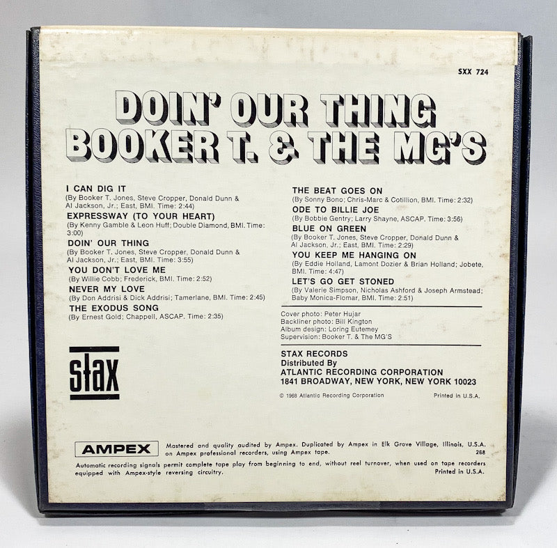 Doin Our Thing Booker T & The MG's Reel to Reel Tape 3 3/4 IPS Stax