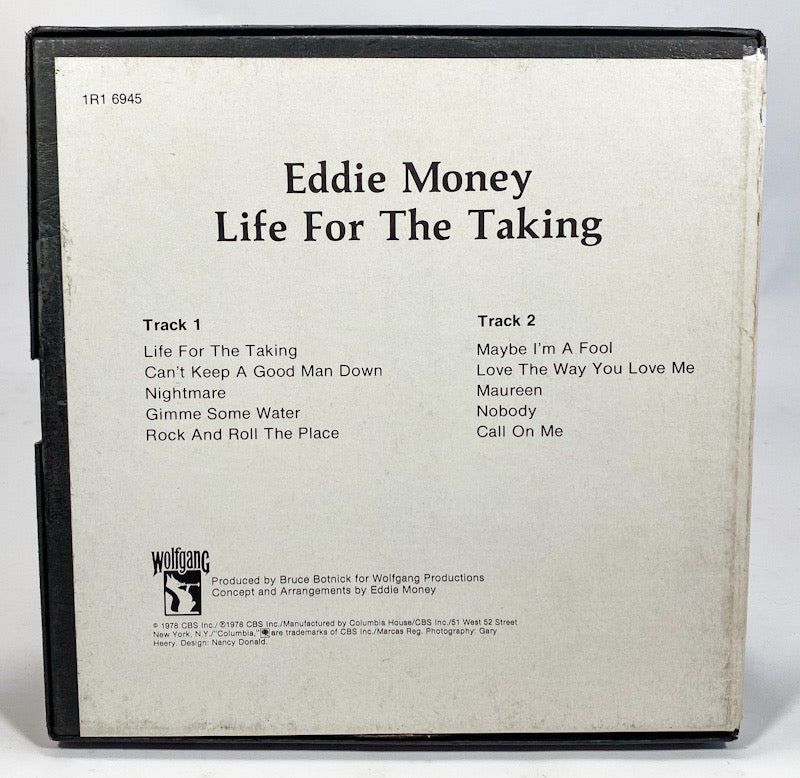 Life For The Taking by Eddie Money Reel to Reel Tape 3 3/4 IPS Columbia