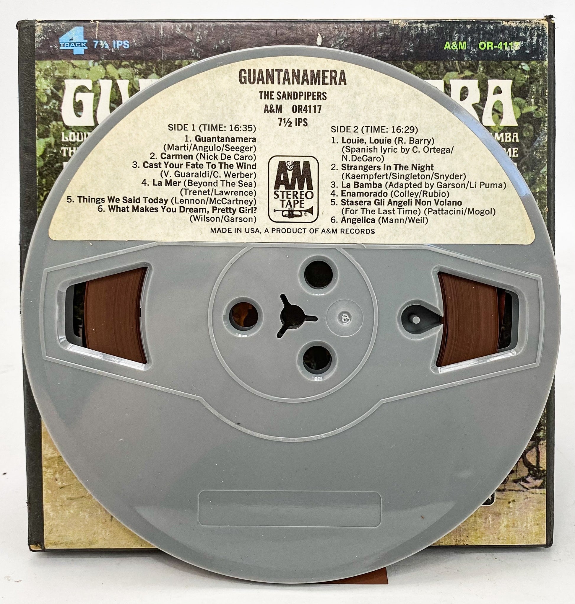 The Sandpipers Guantanamera Reel to Reel Tape 7 1/2 IPS A&M