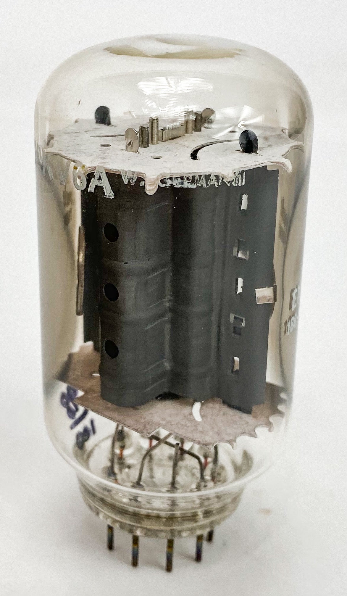 GE 22KV6A Grey Plate Dual O Getter Vacuum Tube W. Germany