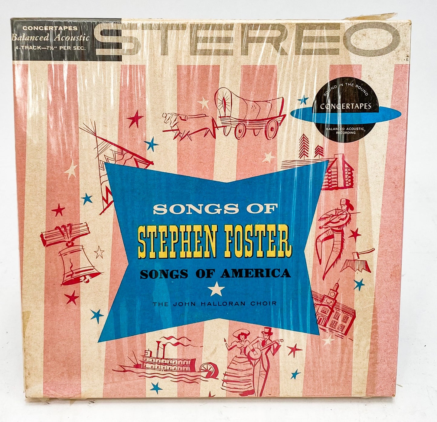 Songs Of Stephen Foster John Halloran Choir Reel to Reel Tape 7.5" Concert New