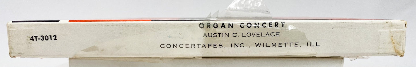 Organ Concert Austin C. Lovelace Reel to Reel Tape 7 1/2 IPS Concertape Bach New