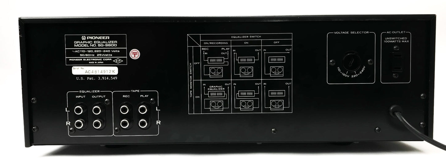 Pioneer SG-9800 12-Band Stereo Equalizer