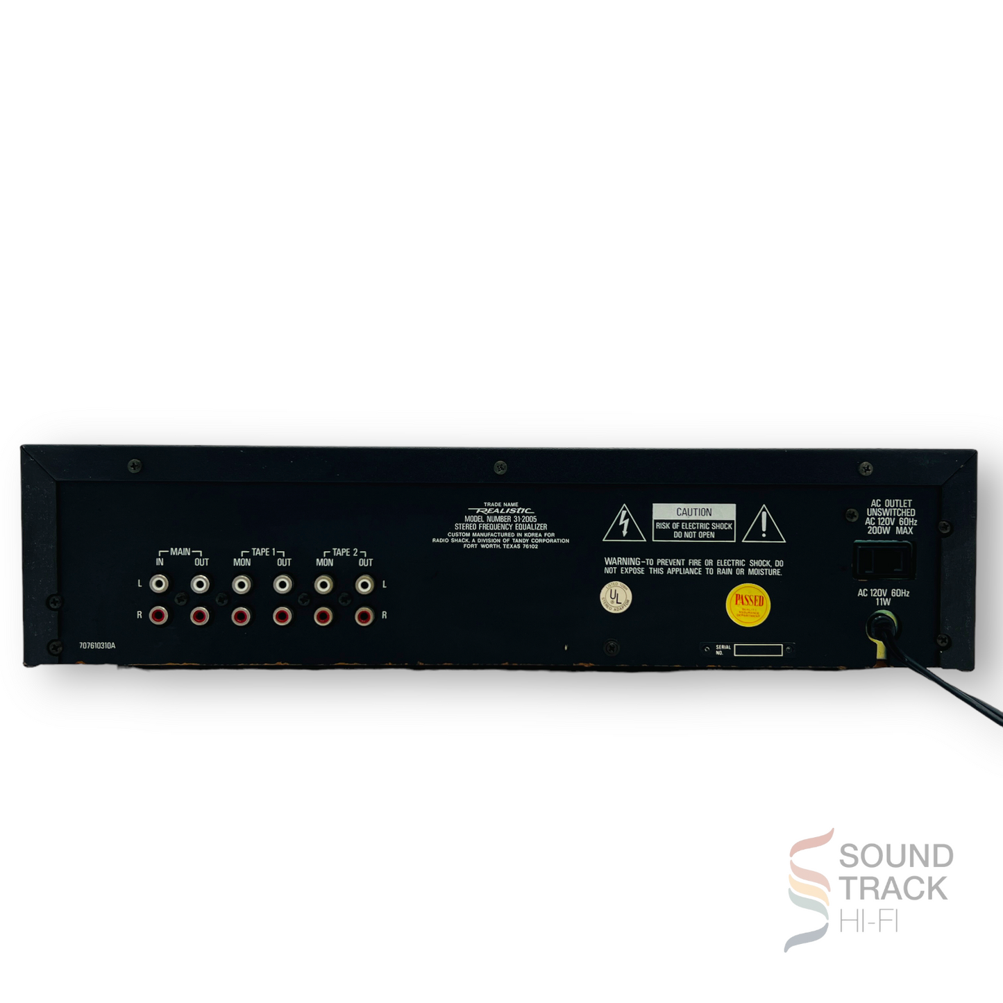 Realistic 31-2005 Stereo Frequency Equalizer