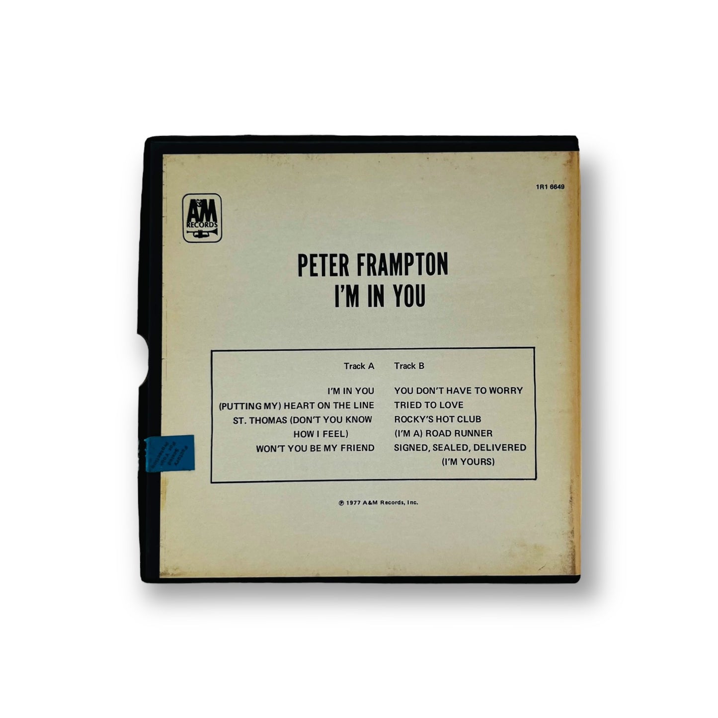 I'm In You Peter Frampton Reel to Reel Tape 3 3/4 IPS A&M